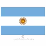 Flaga wektor Argentyna