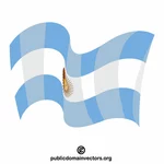 Аргентина развевает государственный флаг
