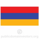 Bandiera armena vettoriale