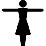 Perempuan simbol gambar