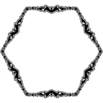 Hexagonal decorative frame