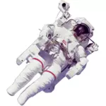 Astronauttien vektoripiirros