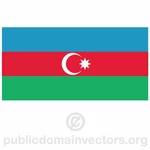 Azerbajdzjan vektor flagga