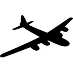 B-29 폭격기 비행기 벡터 이미지