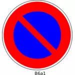 不准停车圆交通道路标志牌上写矢量图