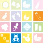 Baby-Icons und Symbole