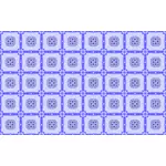 Patrón de fondo con flores de color azul vector imagen