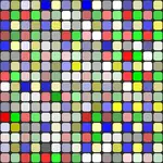 Motif de fond dans les carrés de couleur