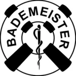 Bademeister Logo Vektor-ClipArt
