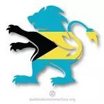 علم جزر البهاما قمة