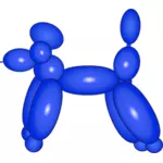 Immagine vettoriale di palloncino cane