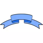 Albastru banner conturate