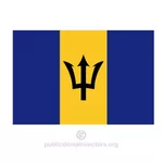 Barbados vector flag