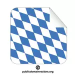 Bandera de Baviera dentro de una etiqueta