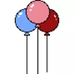 Ballons en style pixel