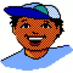 Child with baseball cap