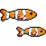 Pesce pagliaccio pixel
