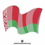 Vitryssland Republiken nationella flagga