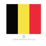 Flaga wektor belgijski