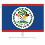 Bandiera vettoriale Belize