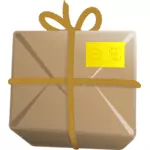 Vector graphics of wrapped and bandaged parcel
