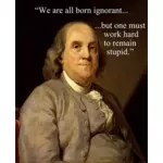 Benjamin Franklin's quote