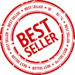 Vector image of best seller stamp