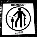 Bike zone pictogram