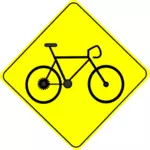 Panneau de signalisation de passage à vélo