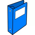 Clip-art vector de arco arquivo alavanca azul