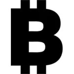 Bitcoin silhouet