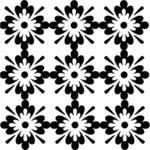 काले और सफेद फूल