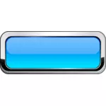 Thick grayscale border light blue button vector illustration