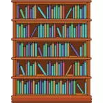 Bookshelf with books image