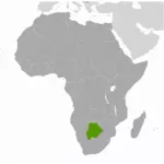 Botswanan sijainti