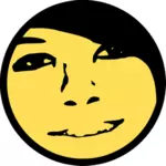 Vector image of boxxy smile