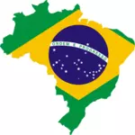 Mapa de bandeira do Brasil
