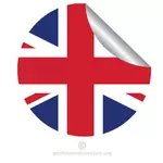 Britiske flagget klistremerke