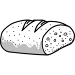 Outline vector image of bread