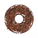 Brown sprinkles donut