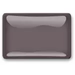 Gloss brown square button vector graphics