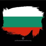 彩绘的国旗的保加利亚