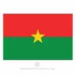 Burkina Faso vector flag