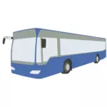 Blue bus vector art