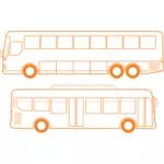 City autobuze vector miniaturi