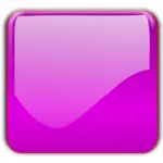 Glans rosa firkantet pynteknapp vektortegning