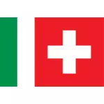 Swizzera Italiana taal selectie symbool vector afbeelding