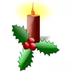 Christmas candle vector graphics