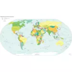 Politisk karta över världen