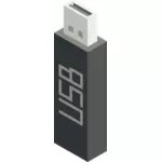 USB メモリースティックのベクトル アイコン